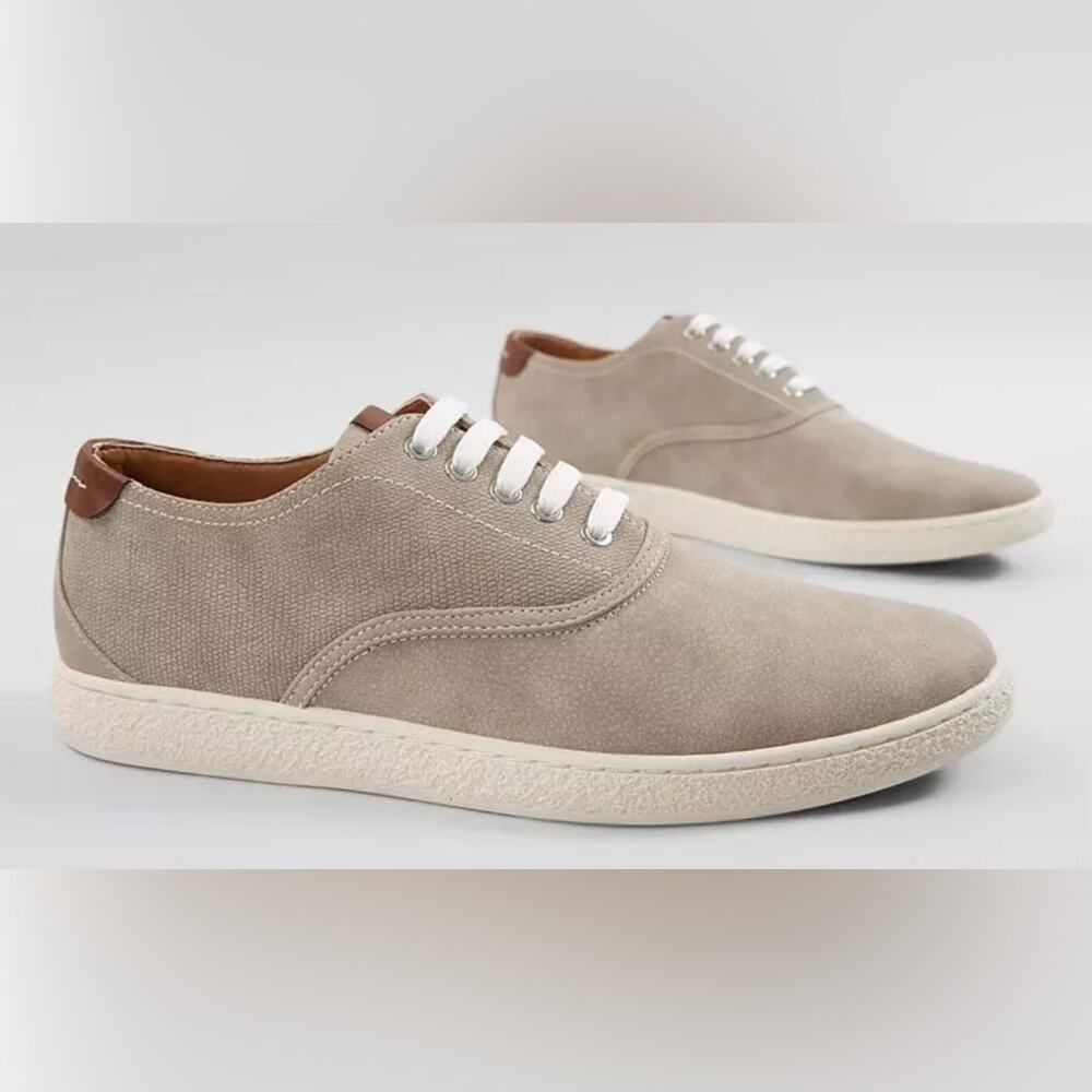 Mens Mellit SneakerSteve Madden Beige Sneakers with White Accents size 11